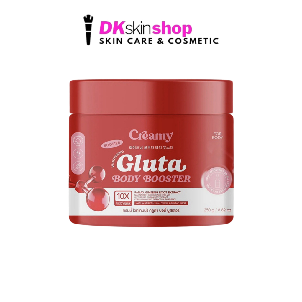 ครีมมี่ ไวท์เทนนิ่ง กลูต้า บอดี้ บูสเตอร์ Creamy Whitening Gluta Body Booster ปริมาณ 250g.