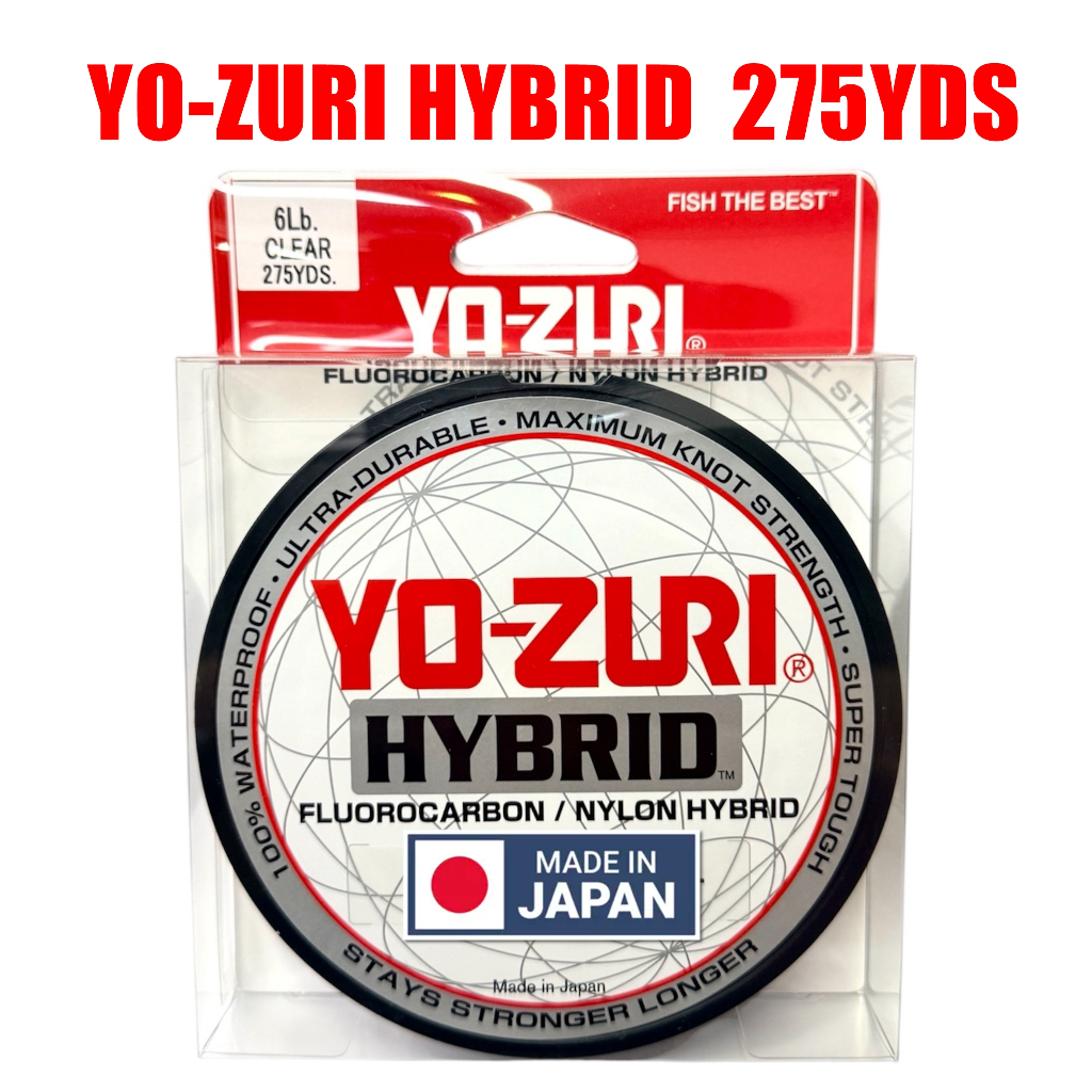 YO-ZURI HYBRID 4-20LB 275YDS   *** สายเอ็น ยอดนิยม สุดคุ้ม MADE IN JAPAN 100% ***