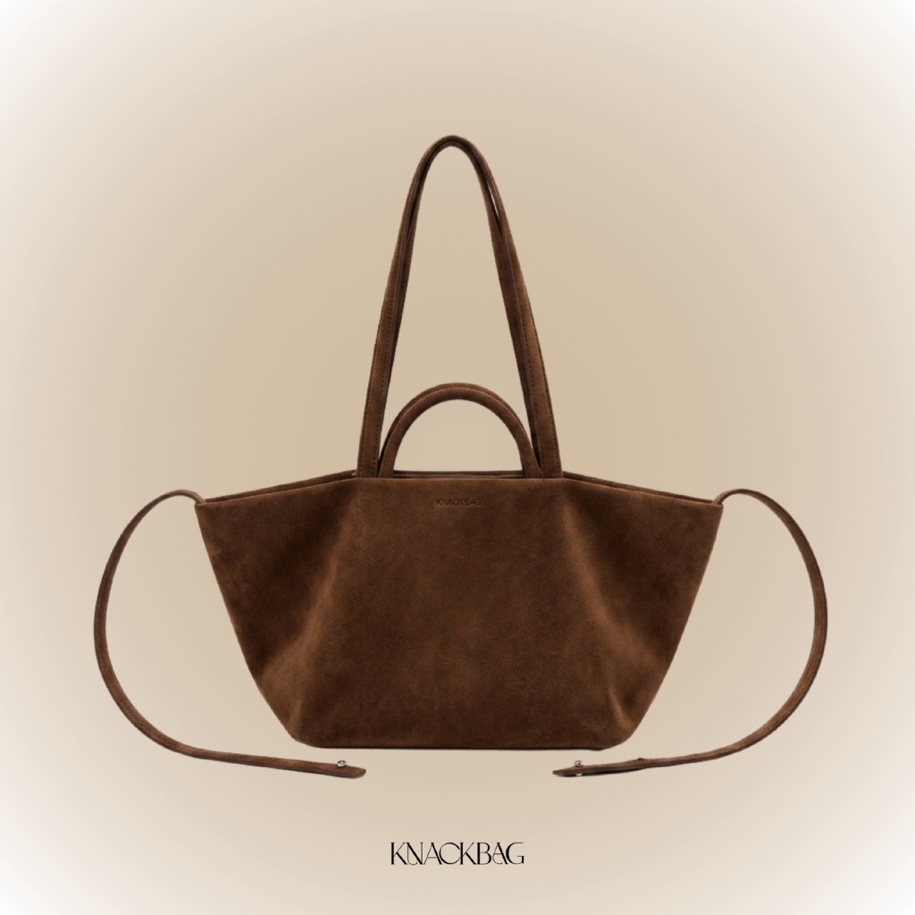 KNACKBAG- Shopper bag - กระเป๋าช้อปเป้อแบ็ค ทรงช้อปปิ้งแบ็ค วัสดุหนังกลับ