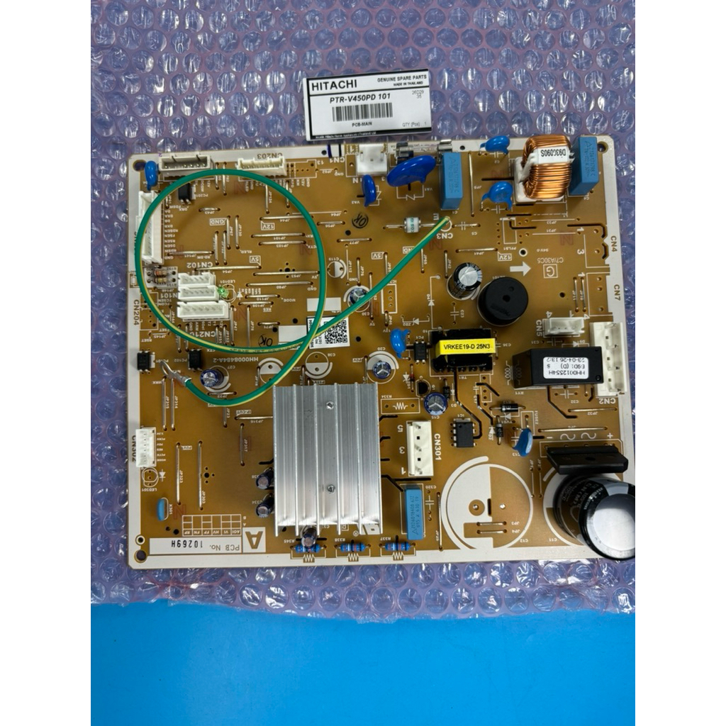 ST4657 HITACHI PTR-VG450PD*101 # AP-228 เมนบอร์ดตู้เย็น อะหลั่ยใหม่-แท้บริษัท ใช้กับรุ่น R-VG550PDX 