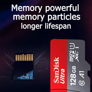 การ์ดMicroSDมีให้เลือกหลายความจุ128GB/256GB/32GB/64GB(ความเร็ว 120MB/s)สามารถใช้ได้กับโทรศัพท์มือถือและคอมพิวเตอร์