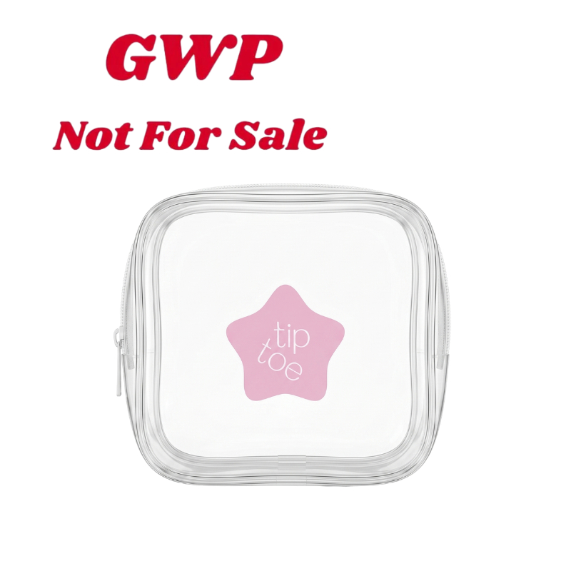 Tiptoe_GWP Clear Boxy Pouch Not For Sale GWP