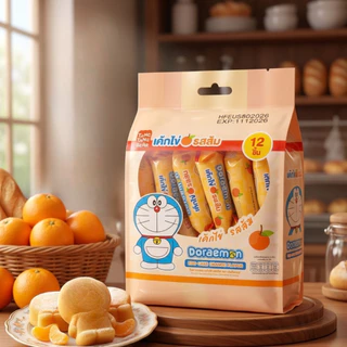 เซ็ท 2 แถม 1 โดเรมอน ตราตังตังแบร์ 2 รสชาติสุดฮิต เค้กไข่สุดเพลิน และรสส้มสดใส (ขนาด 336 กรัม/ห่อ)