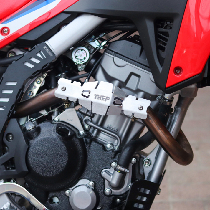 การ์ดท่อ THEP Motor สำหรับ Kawasaki KLX125, KLX140 G, KLX150, KLX230, KLX250 (งาน Aluminium)