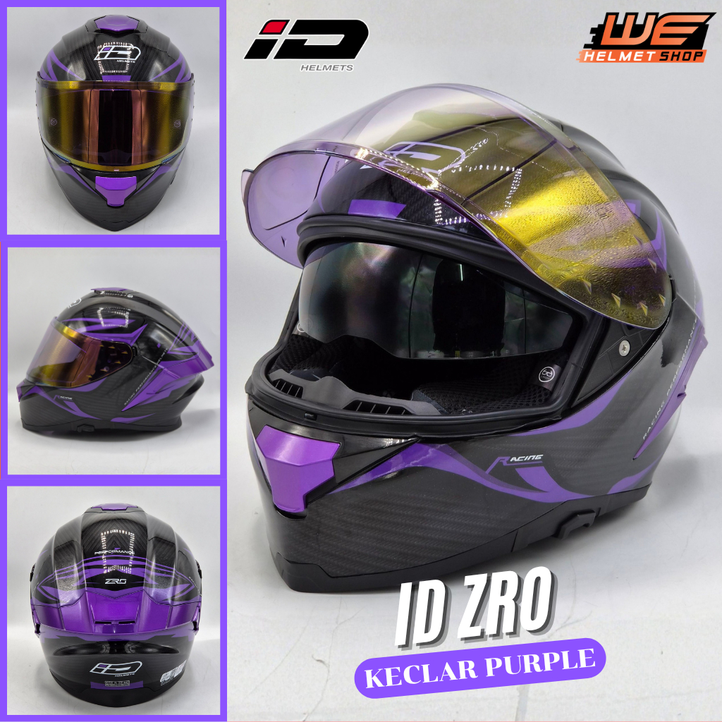 ID - ZRO หมวกกันน็อคเต็มใบ ชิลด์2ชั้น