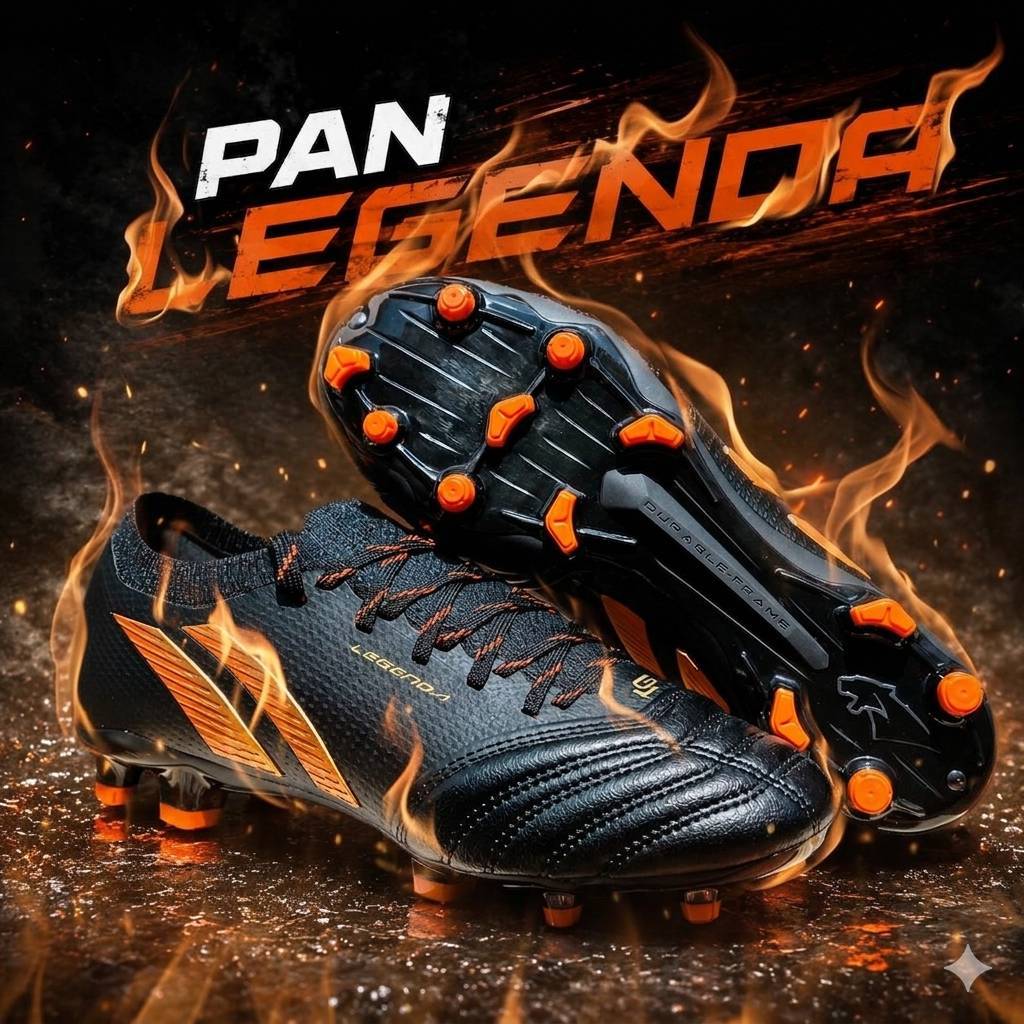 รองเท้าฟุตบอล LEGENDA SELECT 2026 PFS5A2 ดำส้ม พร้อมส่งค่ะ