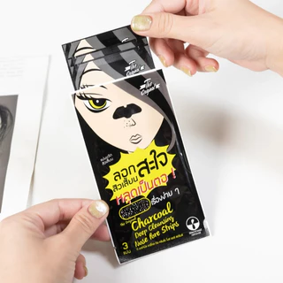 แผ่นแปะลอกสิวเสี้ยน The Original Charcoal Deep Cleansing Nose Pore Strips