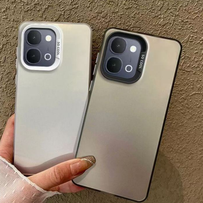 เคสผิวด้าน IMD ขอบสีกล้อง สำหรับรุ่น Vivo Y05 Y11D กันกระแทก
