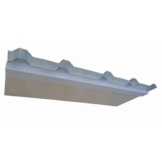 แผ่นปิดเชิงชาย เมทัลชีท PU Foam (แบบเว้นชาย) ลอน#760 (หนา 1 นิ้ว/2นิ้ว)