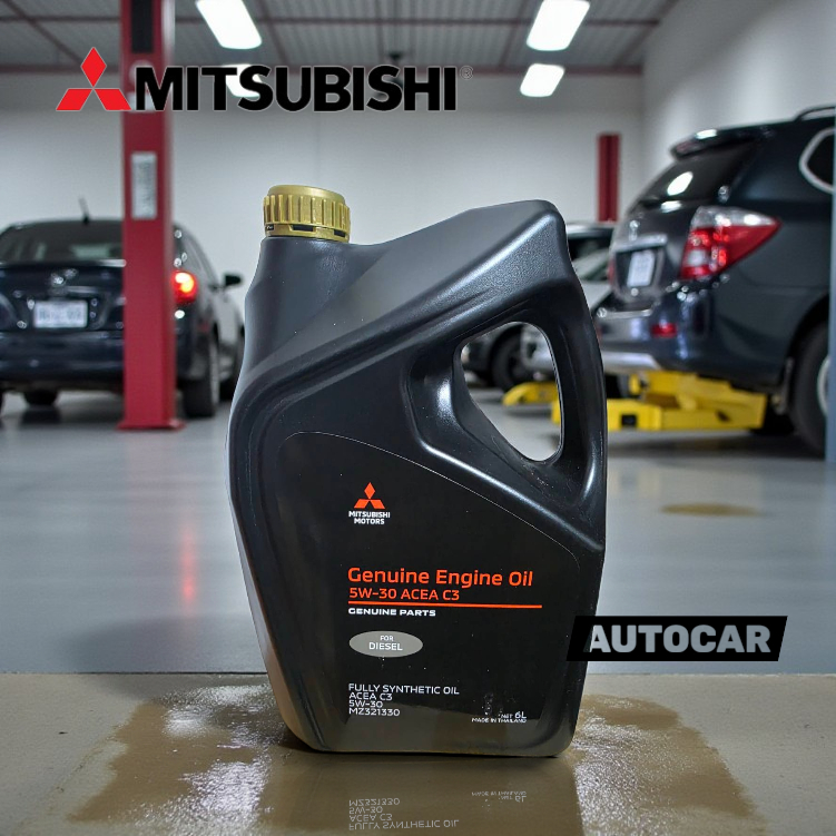 MITSUBISHI น้ำมันเครื่อง ดีเซล 5W-30 Full Synthetic สังเคราะห์100% DL-1 5W30 แท้ มิตซูบิชิ 6 ลิตร MZ321152 / MZ2321330