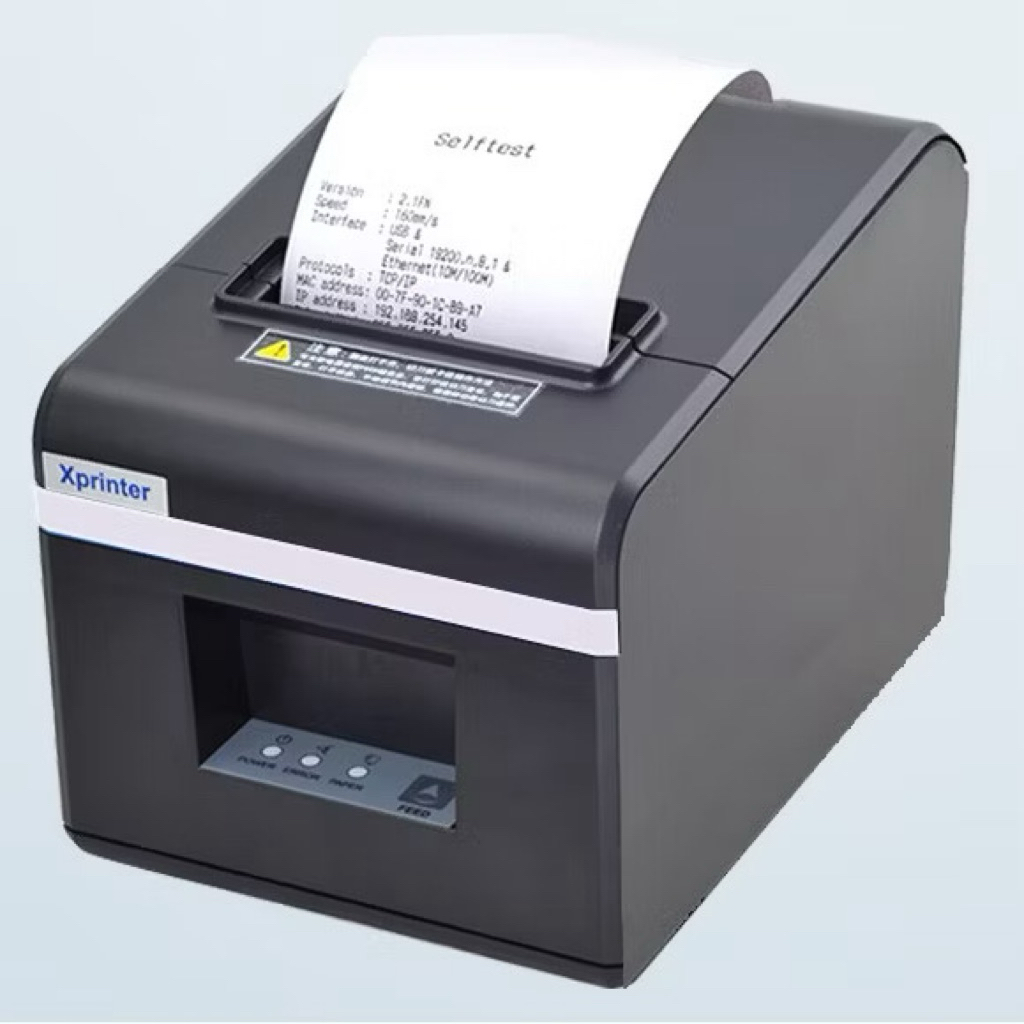 มือ2📌Xprinter XP-N160II /LAN USBต่อคอมฯ  POS เครื่องพิมพ์ใบเสร็จ 80mm เครื่องพิมพ์สลิปความร้อน ไม่ต้