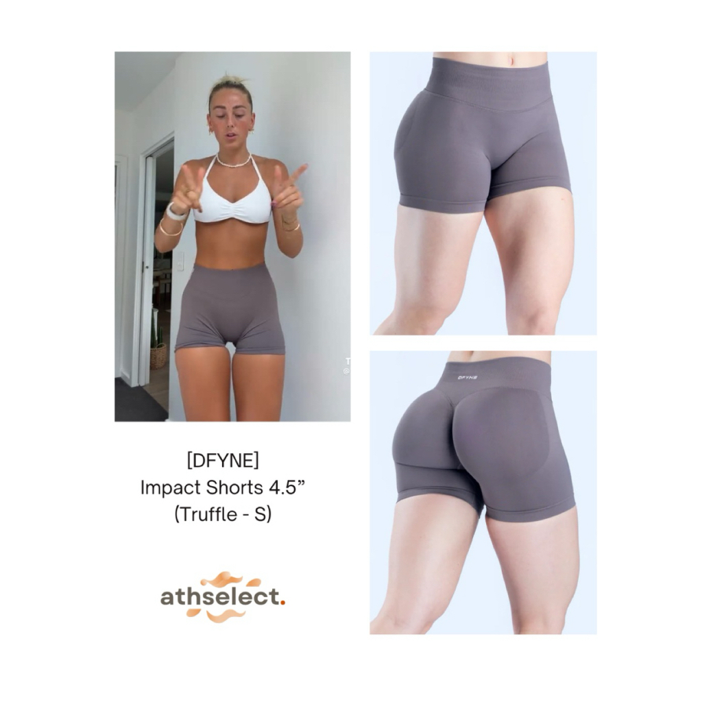 [New] Dfyne Impact Shorts 4.5” | พร้อมส่ง กางเกงออกกำลังกายก้นเด้ง กางเกงออกกำลังกายขาสั้น