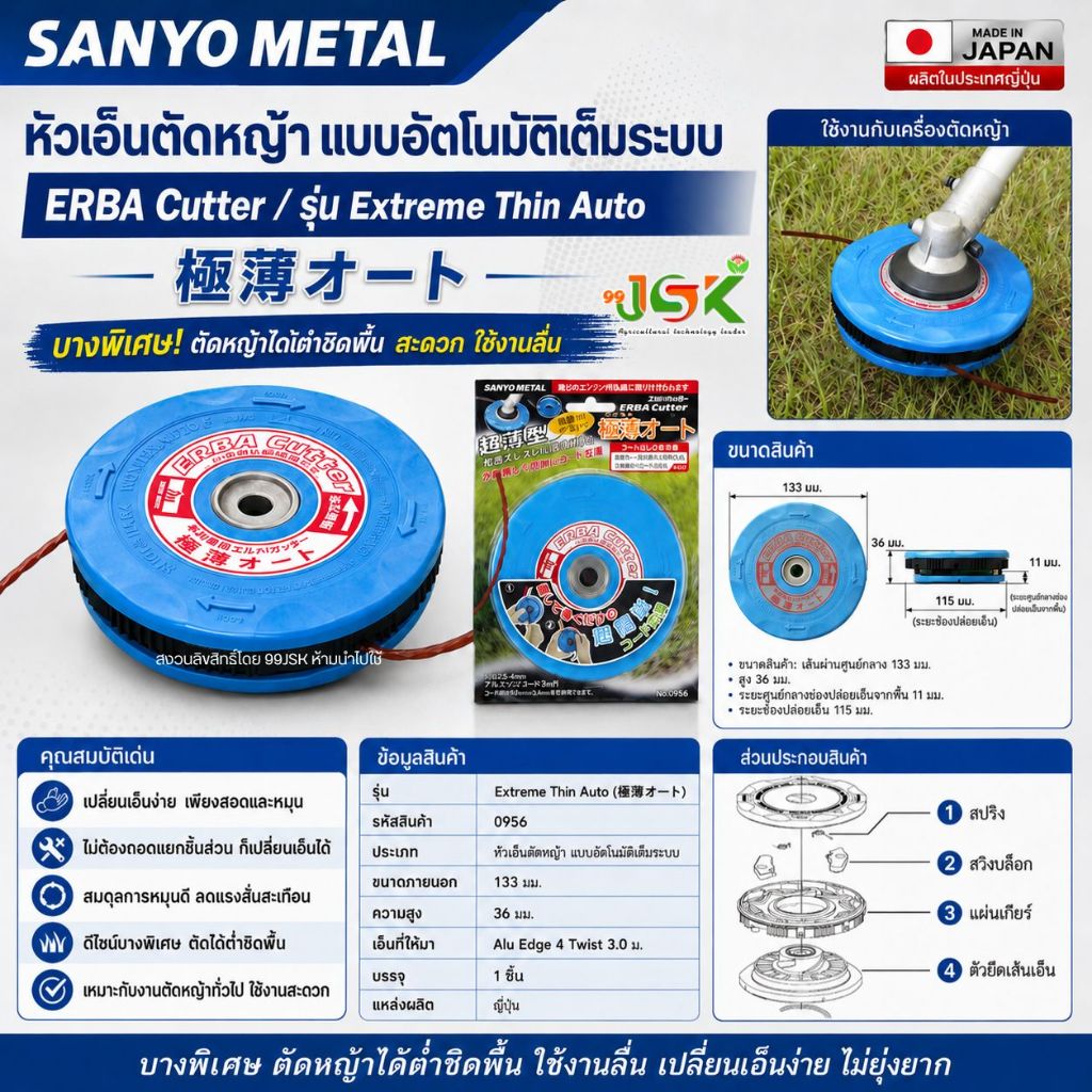 Sanyoกระปุกเอ็น ERBA CUTTER แท้