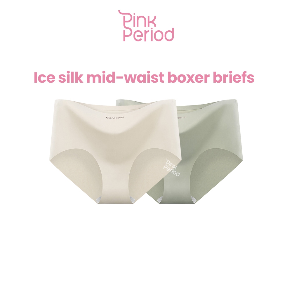 [ Set 3 ชิ้น] Pink Period จีสตริง เซ็กซี่ กางเกงในไร้ขอบ กางเกงในผู้หญิง soft-fit ใส่สบาย