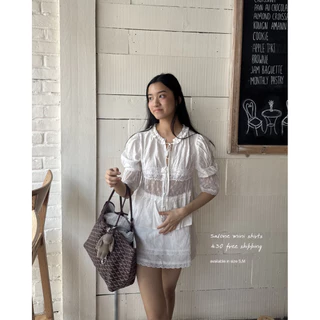 salone mini skirts กระโปรงลูกไม้ชายระบายมีซับใน