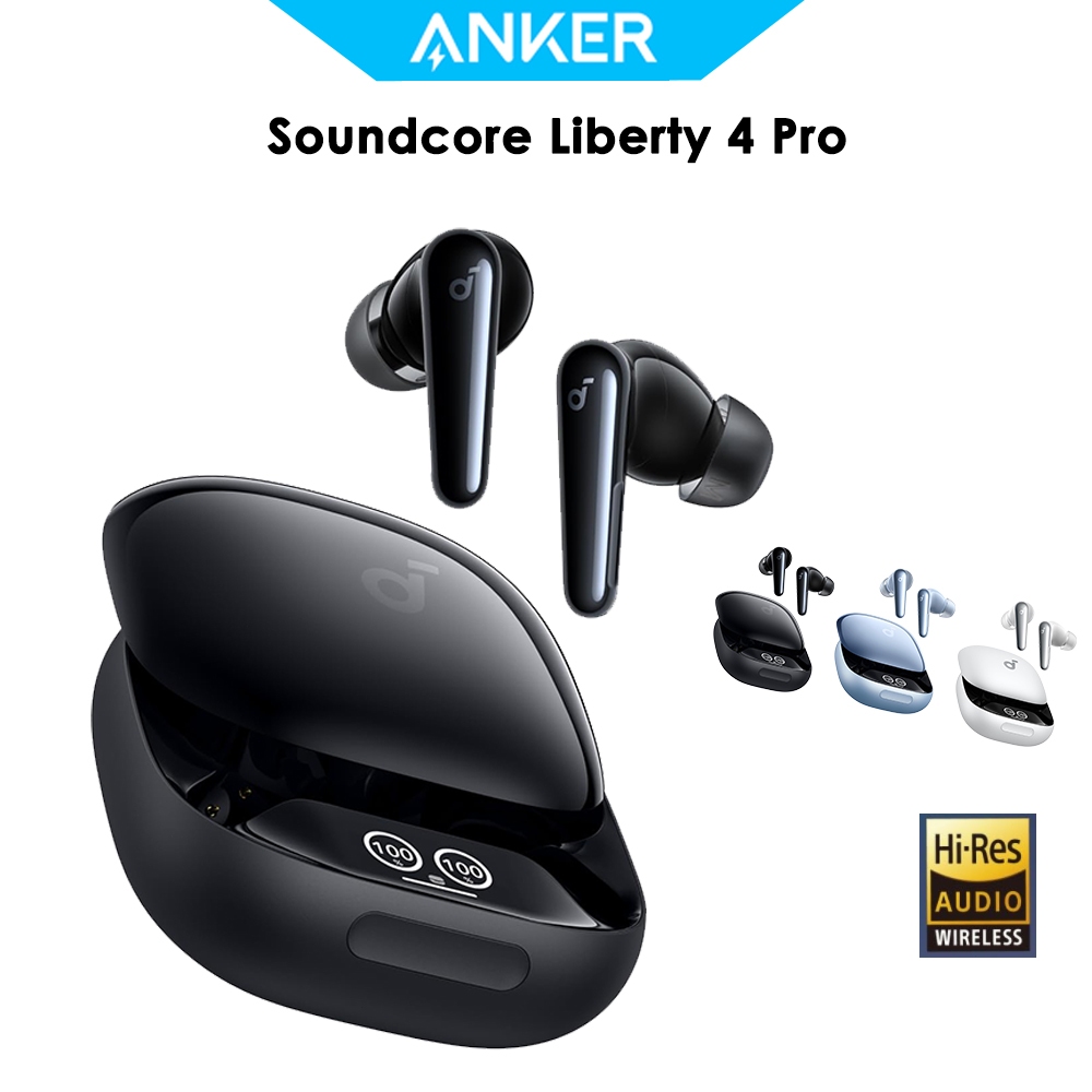 หูฟังไร้สาย Soundcore Liberty 4 Pro ตัดเสียงอัจฉริยะ 7 เซ็นเซอร์ ชาร์จไว 2 เท่า เสียง Hi-Fi 6 ไมค์ AI