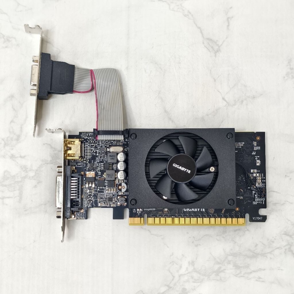 GIGABYTE GT710 2G DDR5 สำหรับใส่เคสเล็ก มือสอง พร้อมใช้งาน