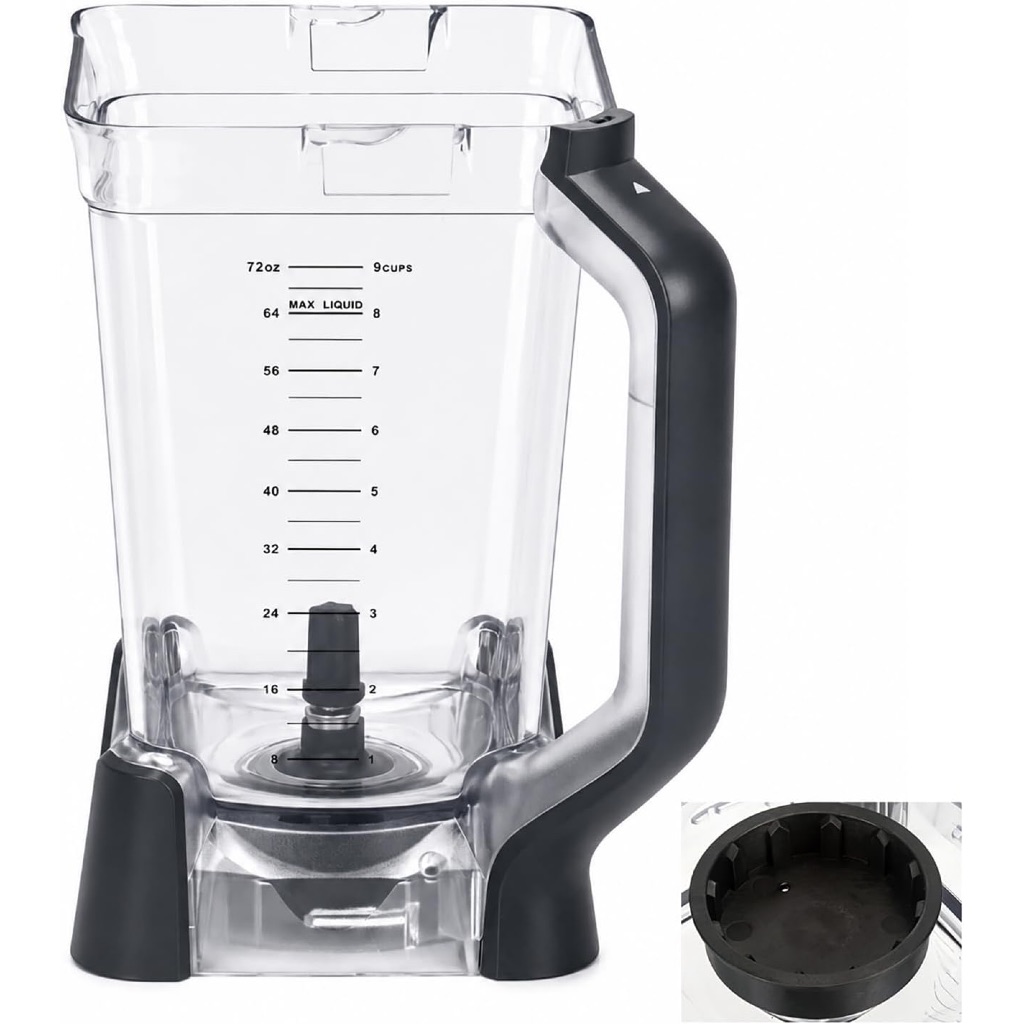 Replacement 72 oz. โถสำหรับเครื่องปั่น Ninja Blender BN750, BN751, BN800, BN801,BN805 series and DB751A, BN803TGT