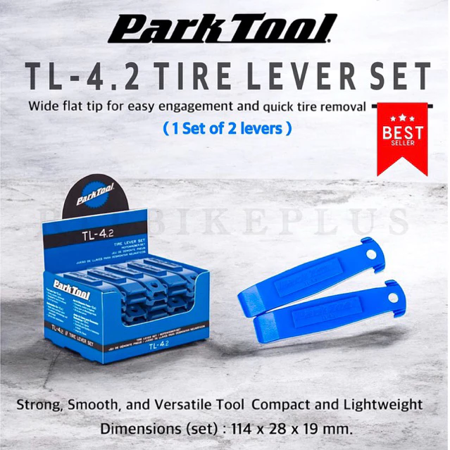 (ของแท้บริษัท) ที่งัดยาง Parktool TL-4.2 (1 ชุดมี 2 อัน) ขนาดใหญ่ใช้งานง่ายขึ้น แข็งแรง