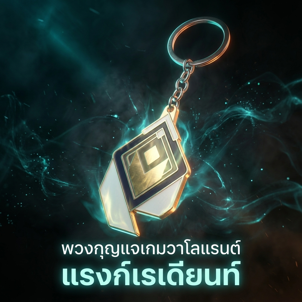 พวงกุญแจแฟชั่นเกมวาโรแรนท์ ของตกแต่งโต๊ะคอม Valorant แรงค์เรเดียน Radiant