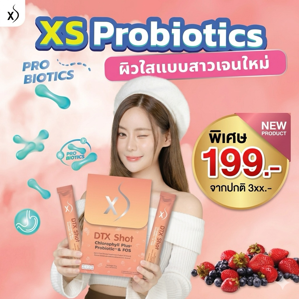 🔥โปรดีท็อกซ์ 1กล่องXS DTX SHOT ดีท็อกซ์กรอกปาก(ไม่ต้องชง)