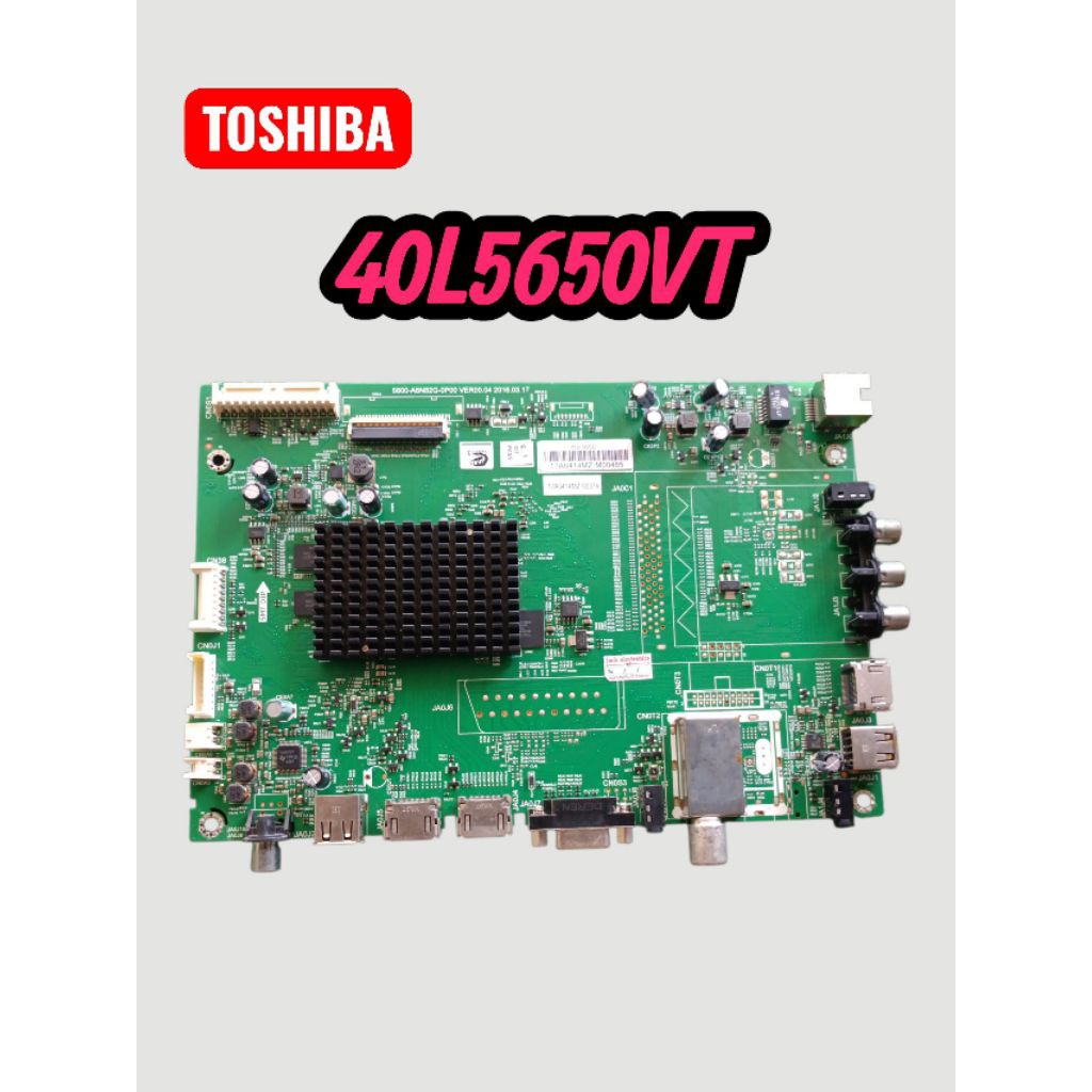 เมนบอร์ดทีวี Toshiba รุ่น 40 L 5650 VT แท้ถอด