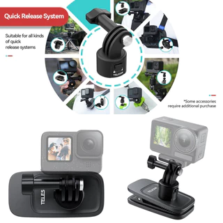 TELESIN GoPro / DJI / Insta360 360 Rotary Backpack Clip Mount คลิปหนีบสายกระเป๋า