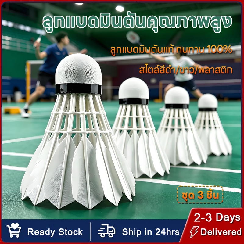 จัดส่ง 48ชั่วโมง ลูกขนไก่ AR ลูกแบด ลูกแบดมินตัน ขนไก่ Badminton ขนห่านเกรดพรีเมี่ยม