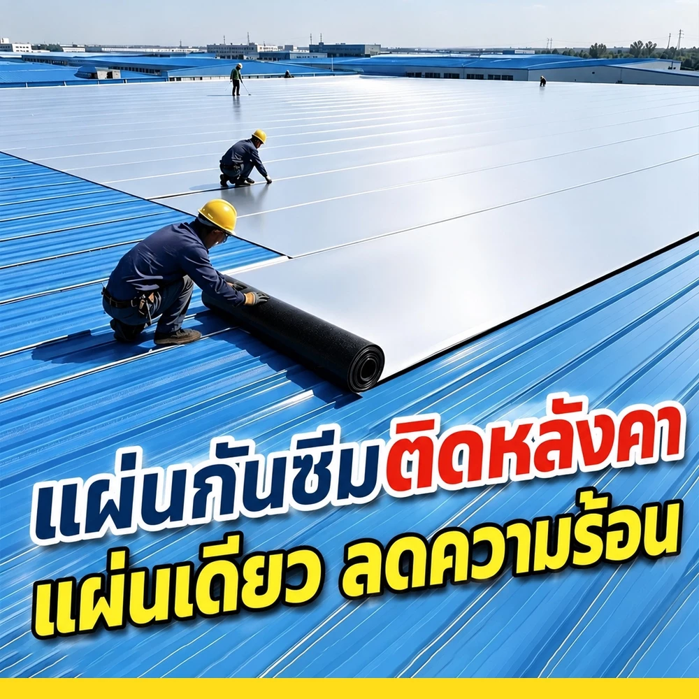 PVC แผ่นกันซึม หลังคารั่ว ฉนวนลดเสียง ฉนวนกันความร้อน ป้องกันการรั่วซึมได้100% เทปกันน้ํา มีกาวในตัวติดตั้งง่าย