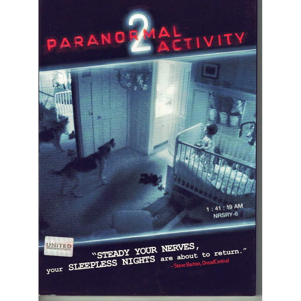 DVD Paranormal Activity 2 เรียลลิตี้ ขนหัวลุก 2 *มีพากษ์ไทย มีกล่องสวม*