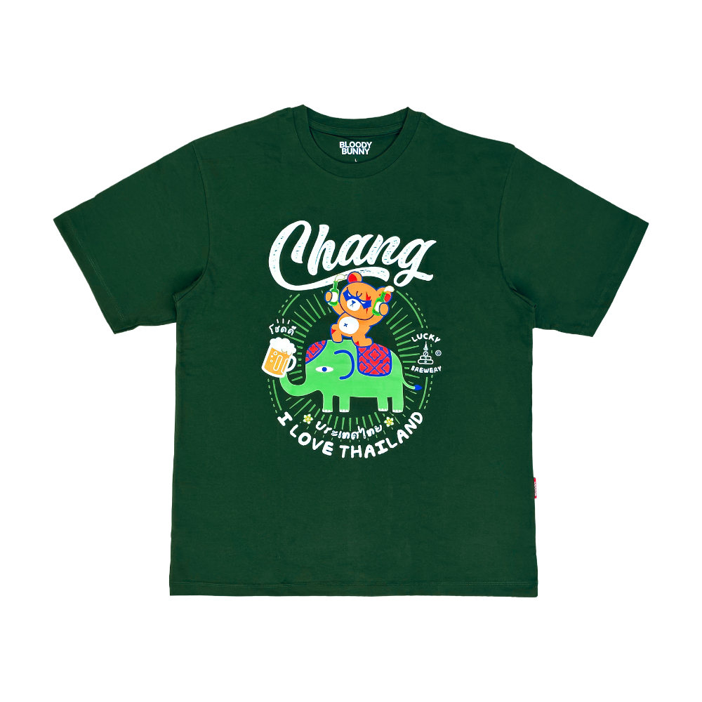 เสื้อยืด SERIOUS KUMA (CHANG/ GREEN) T-SHIRT