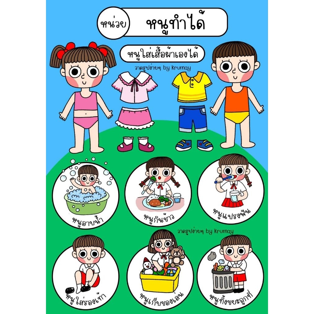 ป้ายนิเทศสำเร็จรูป หน่วยหนูทำได้