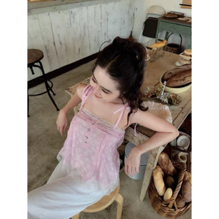 เสื้อสายเดี่ยวผูกไหล่กระดุมเพชร (สดพ1)