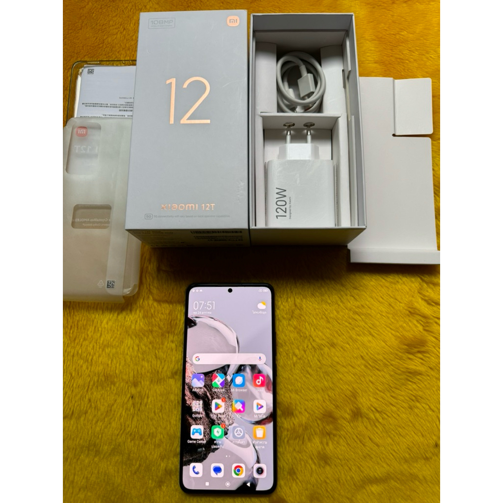 # Mi 12 T-5G(mi12)-8/256GB-เครื่องศูนย์ใหม่มากสวยสุดเหมือนได้มือ1เลย