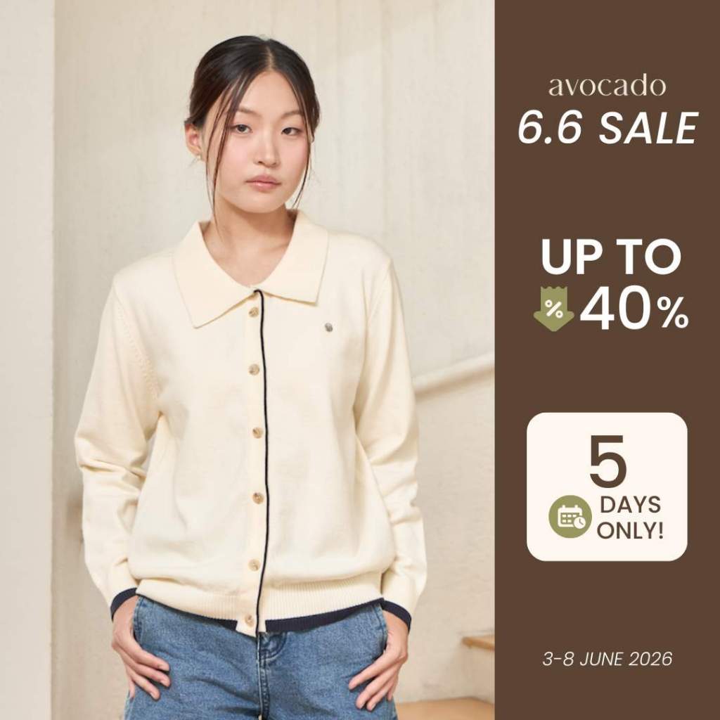 avocado - Mixen Knit Cardigan เสื้อโปโลคาร์ดิแกน เนื้อผ้านุ่ม I มีไซส์อก 38" และ 42"