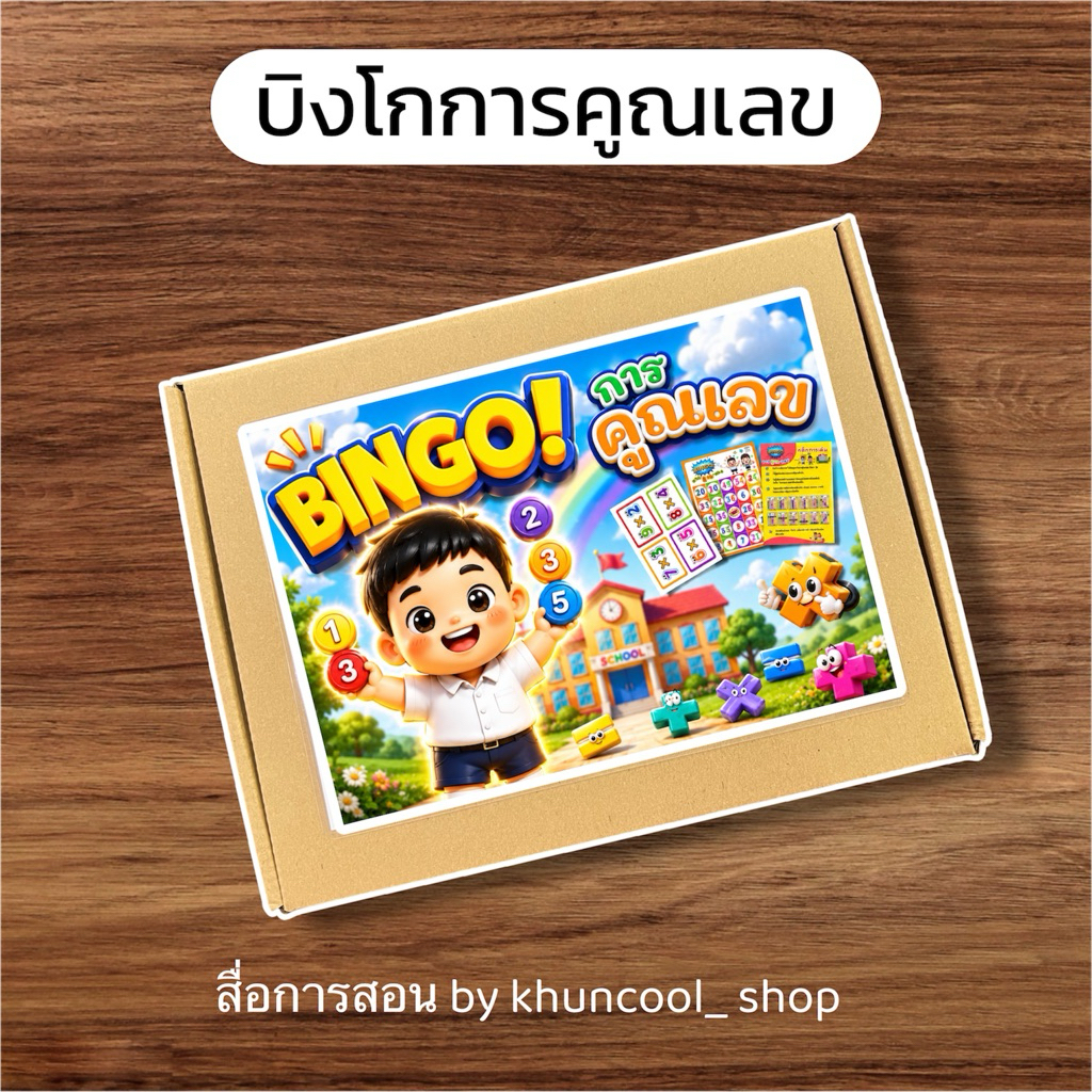 บิงโกการคูณเลข - สื่อการสอนคณิตศาสตร์