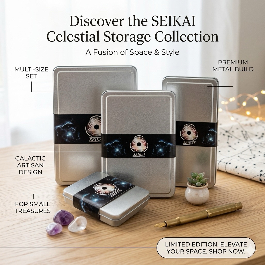 Seikai กล่องสแตนเลส เอนกประสงค์ | แยกขาย สำหรับใส่ดินสอ เครื่องเขียน เลือกขนาดได้