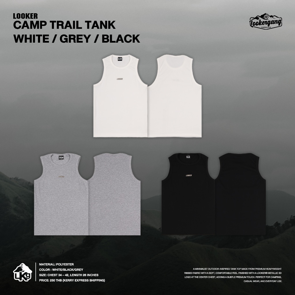 LOOKER® — CAMP TRAIL TANK เสื้อกล้าม (CAMPING)