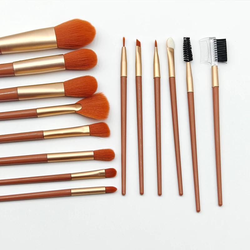 BEIKOTT ​14ชิ้น​พร้อม เซ็ตแปรงแต่งหน้า เเปรงเเต่งหน้า อุปกรณ์แต่งหน้า ขนนุ่ม คุณภาพสูง เซ็ตแปรงแต่งหน้า