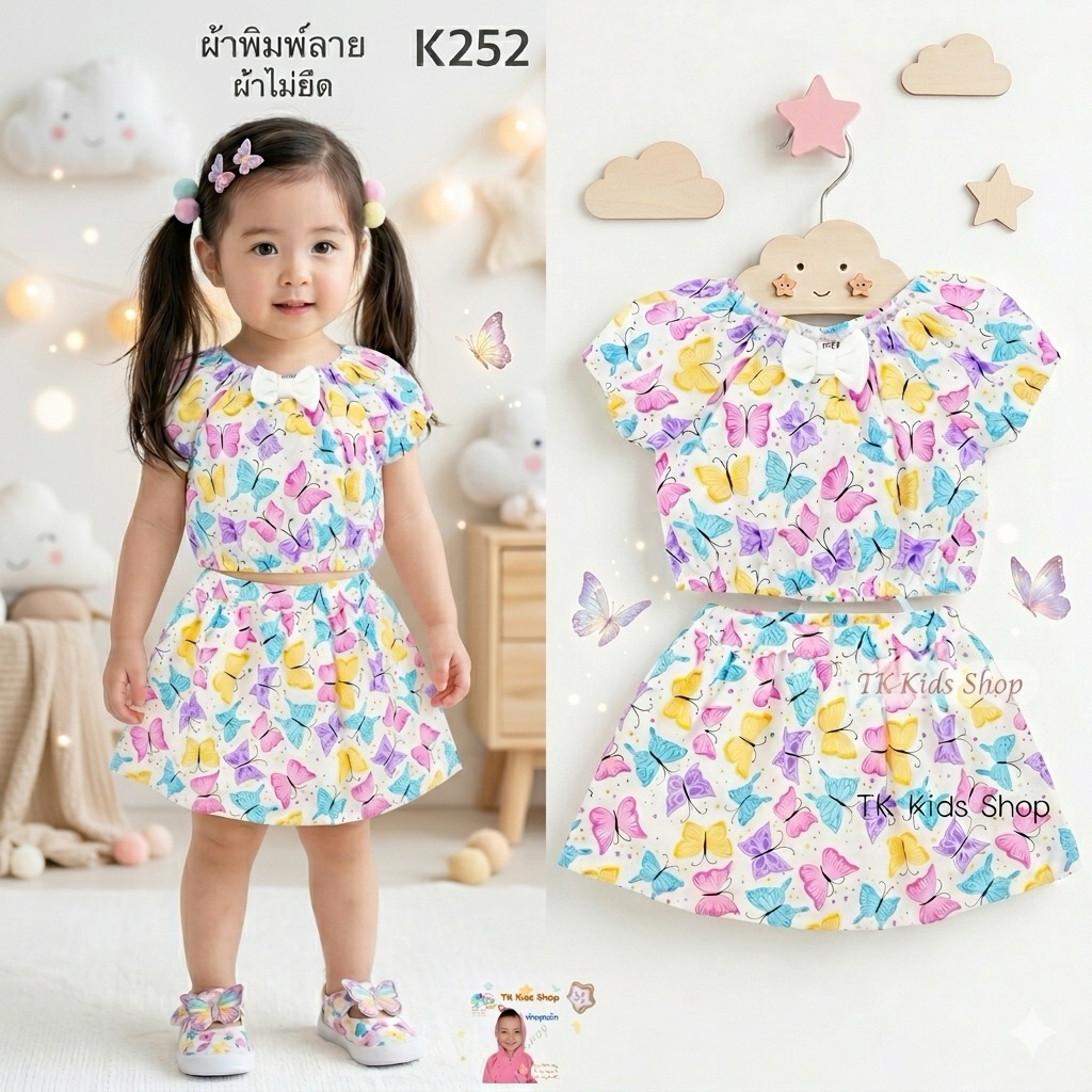 #7👸🏼TK Kids Shop ชุดเด็กหญิง 3-5 ขวบ มีให้เลือกหลายแบบ