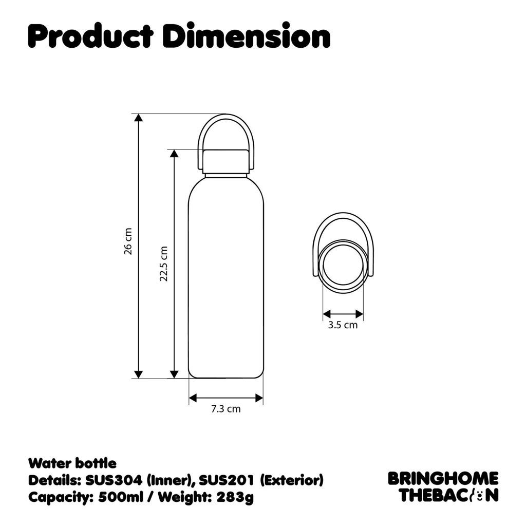 Bringhome Water bottle กระติกน้ำเก็บความเย็น thumbnail 6
