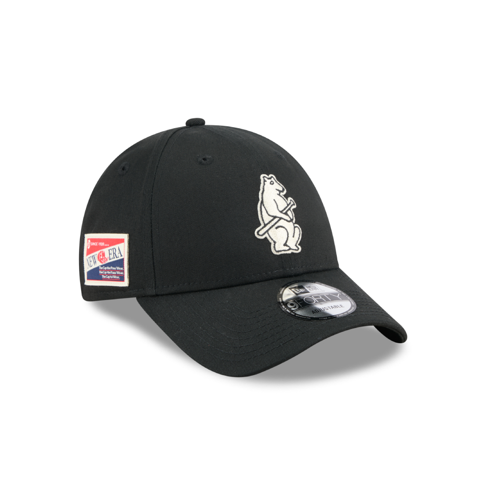 New Era قبعة 9Forty ‏Chicago Cubs Cooperstown — أسود — صورة 3