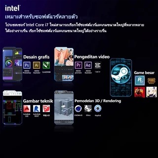 【ผ่อนชำระ】2026 เกมมิ่ง แล็ปท็อป 15.6"Intel Core i7ระดับ 2.3GHz 16GB+1024GB SSD Gaming laptop รับประกัน 1 ปี COD COD