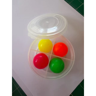 แก่นเปตอง ลูกเป้าเปตอง พลาสติก แพค 4 ลูก สำหรับแข่งขัน สีสะท้อนแสง เลือกสีได้