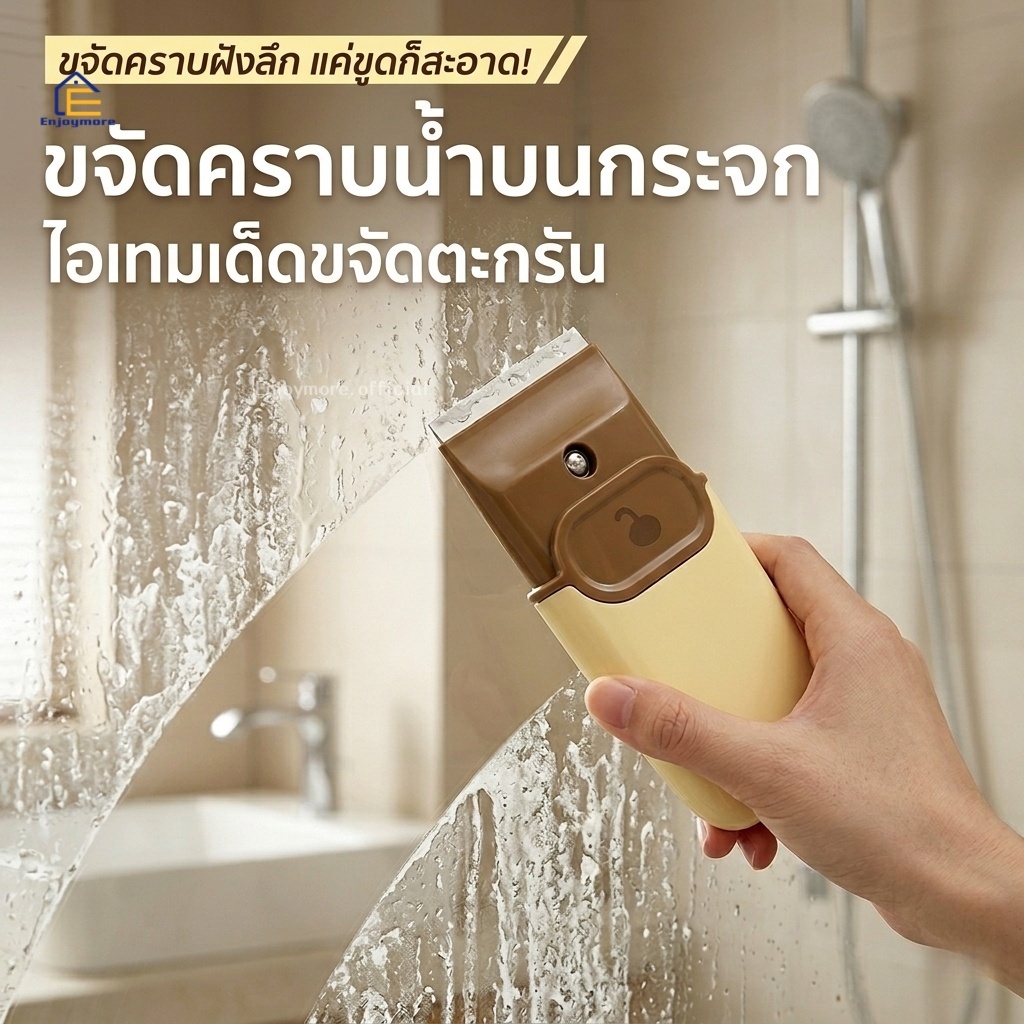 Enjoymore [แถมฟรีใบมีด] มีดขูดคราบอเนกประสงค์ ดีไซน์น่ารัก พกพาสะดวก