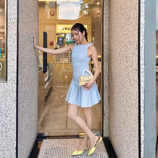 3pcs.basket Soufflé Dress เดรสสั้น