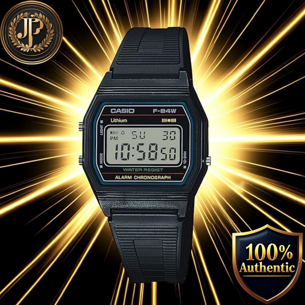 [CASIO] F-84W-1QJH Men's Digital Watch, Black, Japan Domestic Model