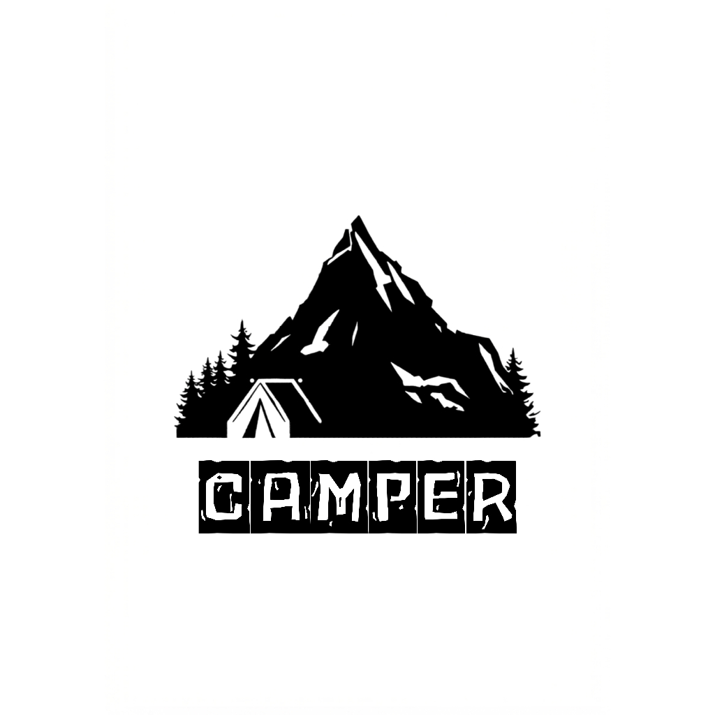สติ๊กเกอร์ Doi Inthanon Camper | แคมป์เปอร์ดอยอินทนนท์ ติดรถ ติดกระจก กันน้ำ ทนแดด ไทย Thailand แคมป