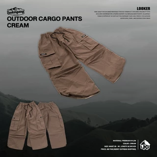 LOOKER® — OUTDOOR CARGO PANTS กางเกงคาร์โก้ผ้าไนลอนขายาว (CAMPING)
