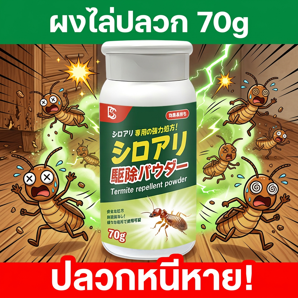 🐜โรยผงเดียว ขจัดปลวกหมดปัญหา🐜ยาฆ่าปลวก กำจัดปลวก ผงกำจัดปลวก โรยใช้งานง่าย ขจัดปลวกสิ้นซาก ยาปลวก ยากำจัดปลวก